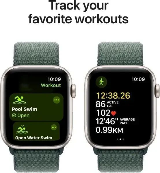 Смарт-часы Apple Watch SE 2 GPS 40mm (2024) Starlight Aluminium &bull; Ремешок M/L &bull; Пульсометр &bull; NFC &bull; Защита 5ATM &bull; Watch OS MXEH3 фото