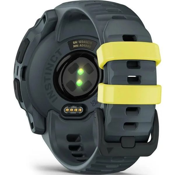 Смарт-годинник Garmin Instinct E 45мм Electric Lime | GPS, пульсоксиметр, водонепроникність 10 ATM, силіконовий ремінець 010-02933-01 фото