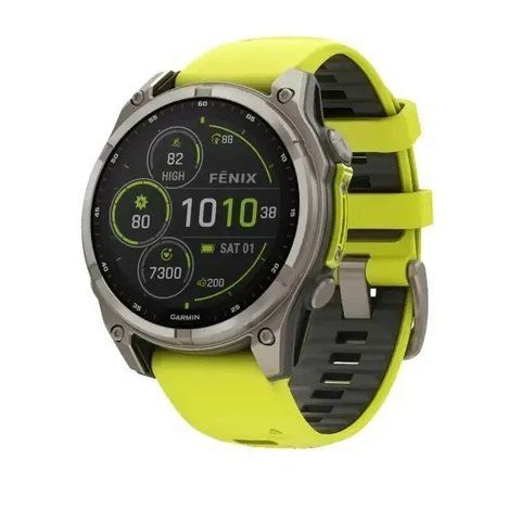 Мультиспортивные смарт-часы Garmin Fenix 8 Solar 47mm Sapphire Titanium &ndash; с солнечной батареей, GPS, NFC, водозащита 10 ATM 010-02906-20 фото