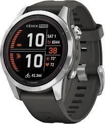 Смарт-часы Garmin Fenix 7 Pro Solar &mdash; солнечная зарядка, GPS, 32 ГБ памяти, водонепроницаемость 10 ATM, универсальный спортивный 010-02777-00 фото